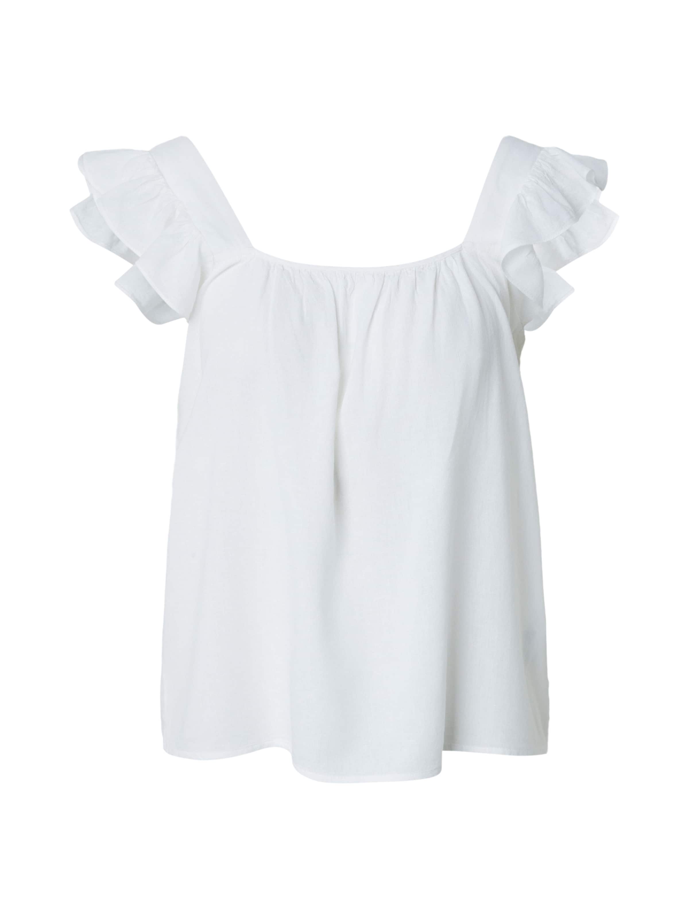 PIECES Top 'PCPia' in Wit: voorkant