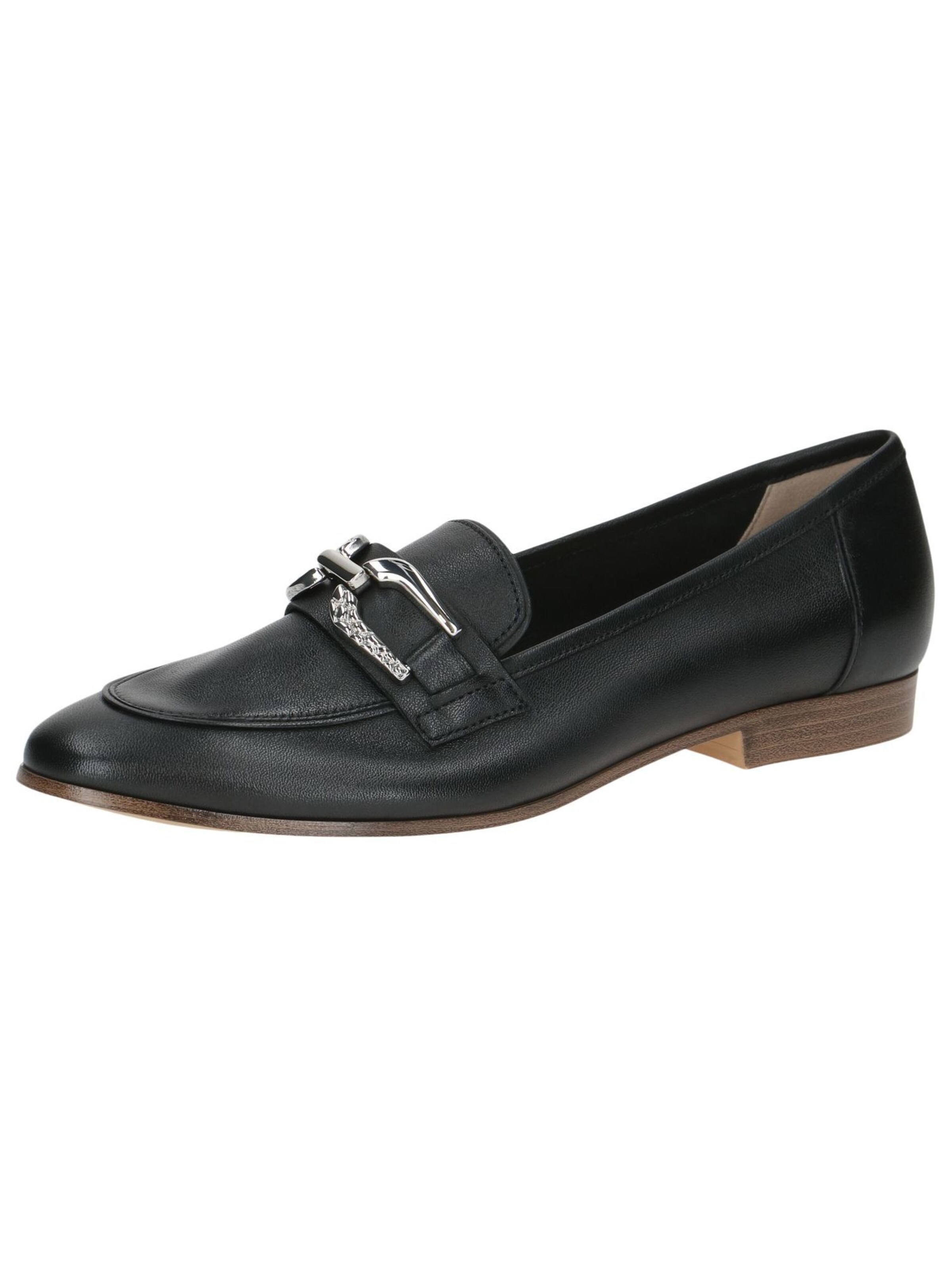 CAPRICE Classic Flats in Black: front