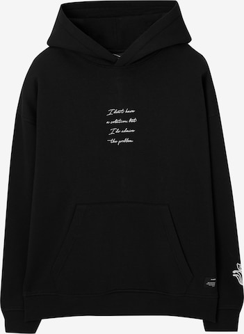 Pull&Bear Sweatshirt in Schwarz: predná strana