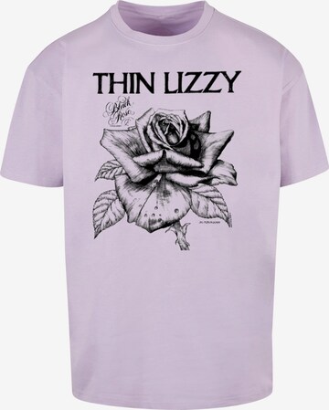 Maglietta 'Thin Lizzy - Rose' di Merchcode in lilla: frontale