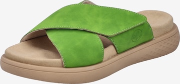 Rieker Pantolette in Grün: Vorderseite