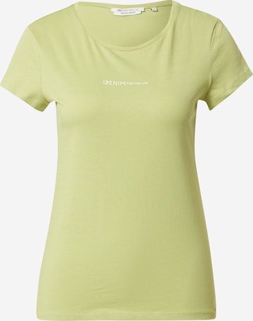 T-shirt TOM TAILOR DENIM en vert : devant