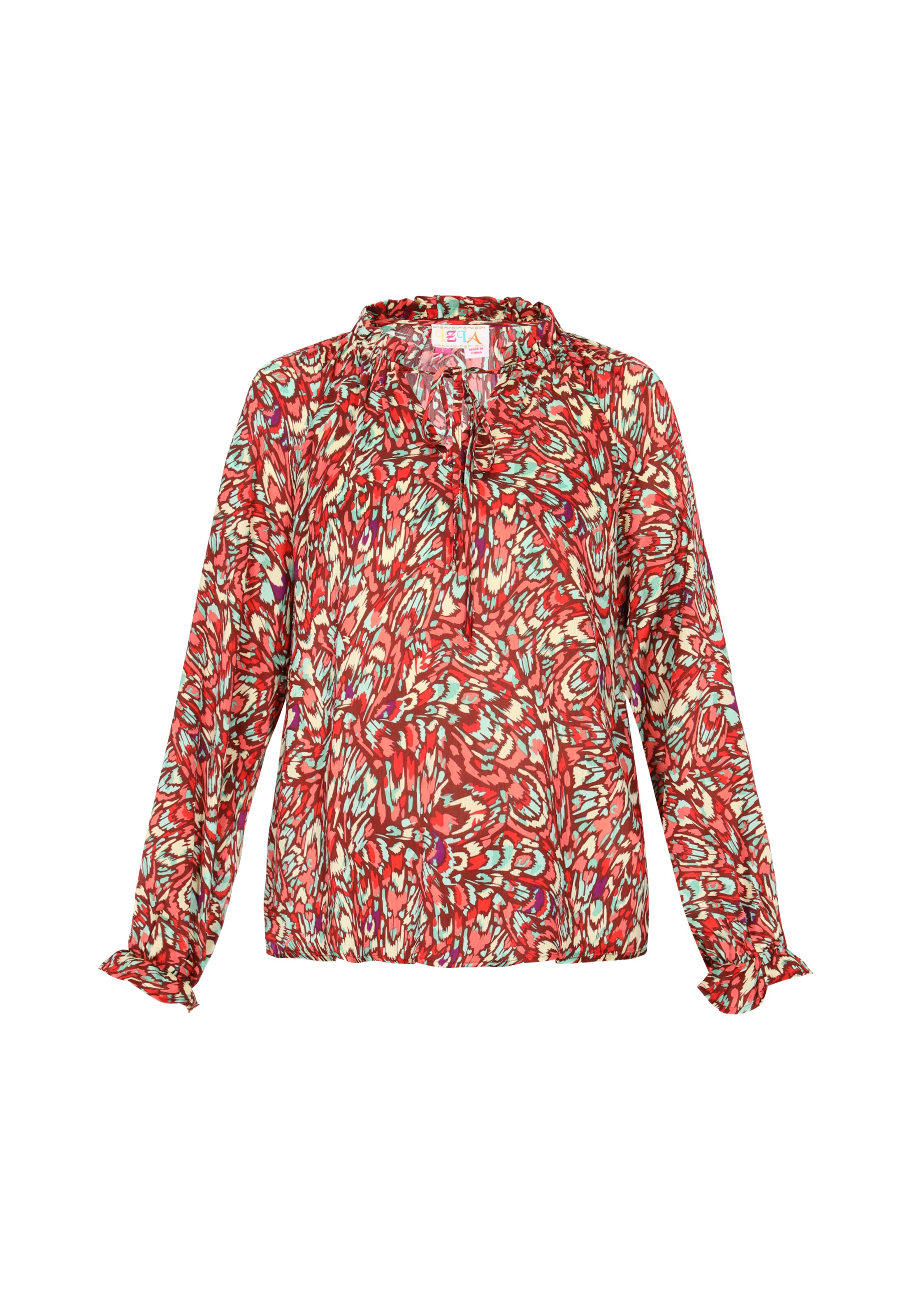 Bluză de la IZIA pe roșu: față