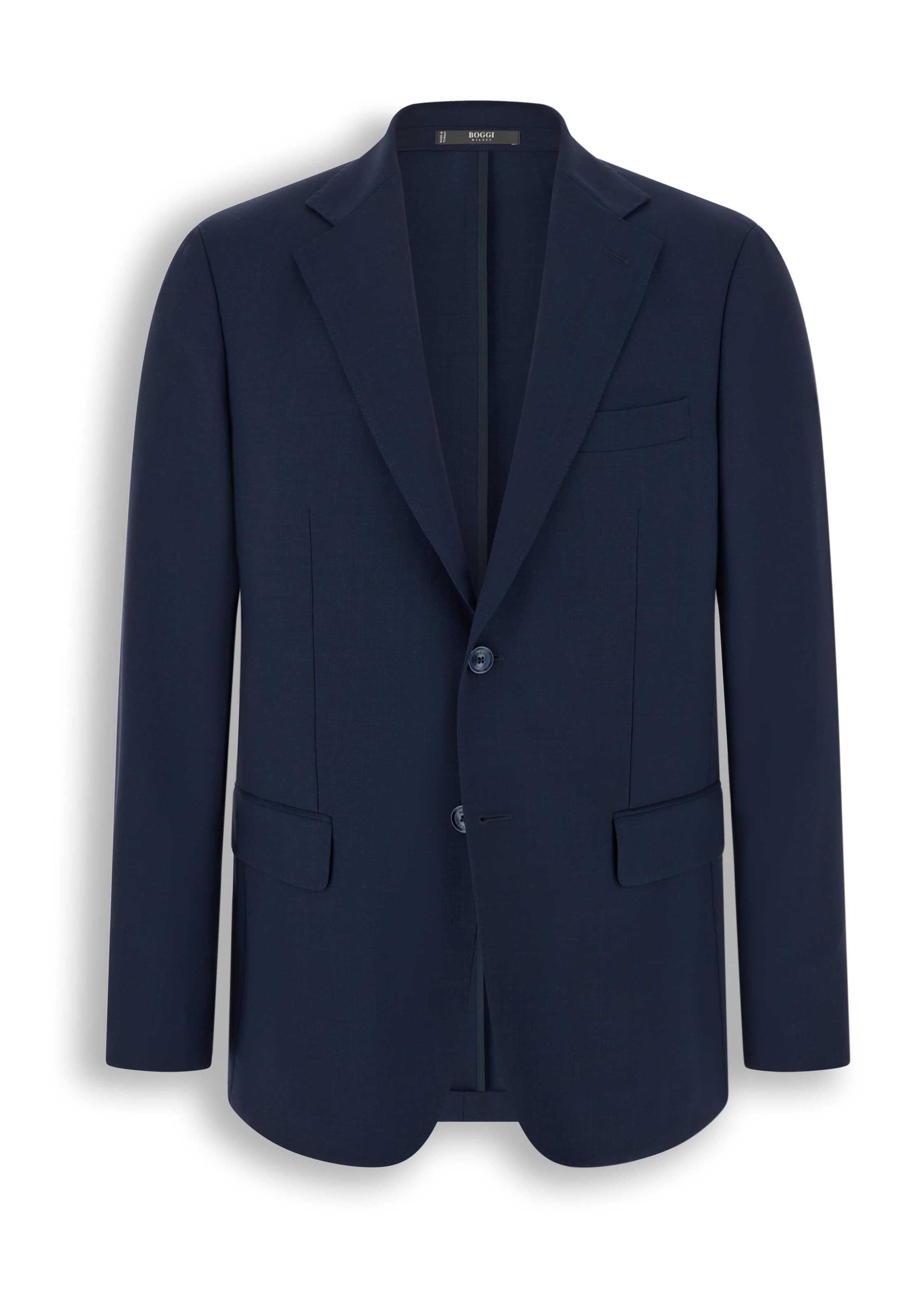 Boggi Milano Regular Fit Business-Sakko in Blau: Vorderseite