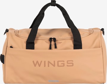 WINGS Weekendtaske 'STORK' i beige: forside