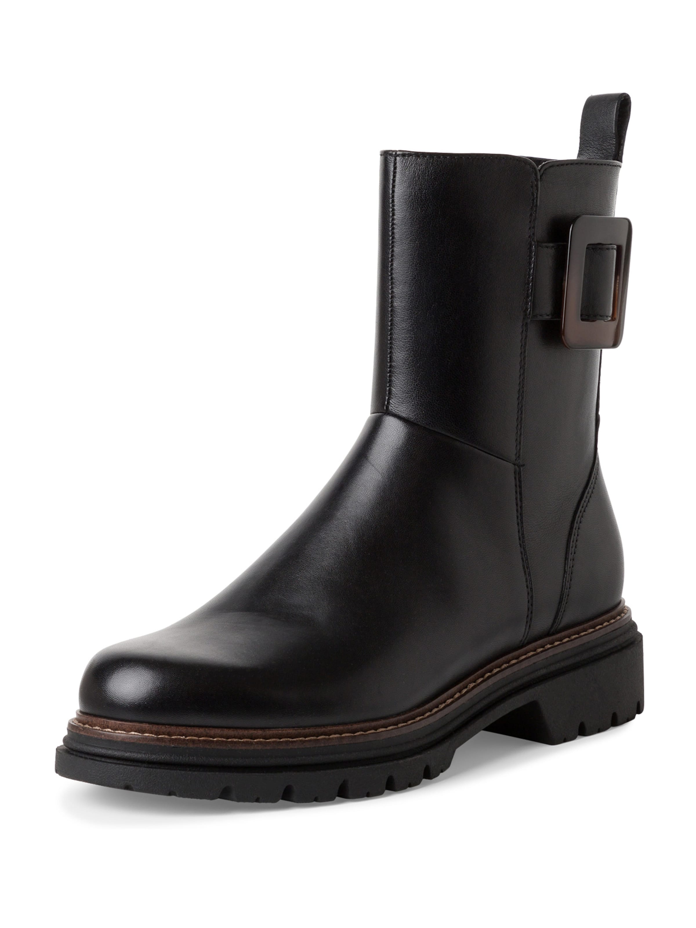 Bottines Tamaris en noir : devant