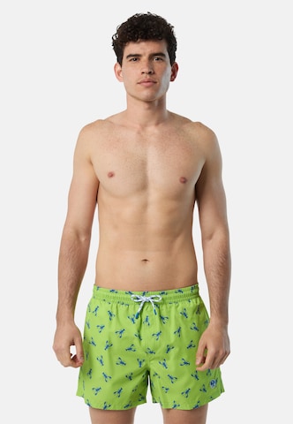 Shorts de bain North Sails en vert : devant