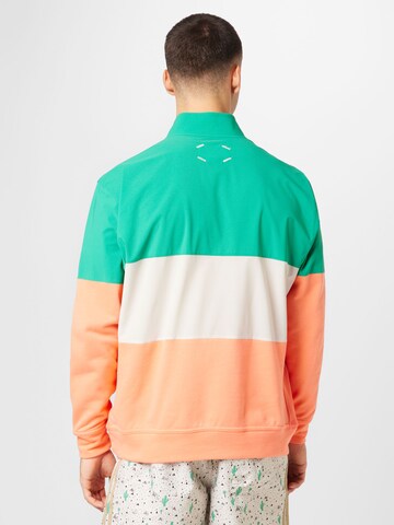 ADIDAS GOLF Athletic Zip-Up Hoodie in Green