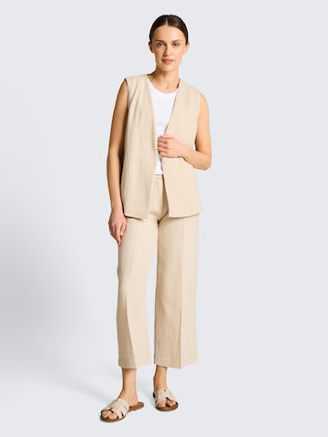 TOM TAILOR Loose fit Pleat-front trousers in Beige