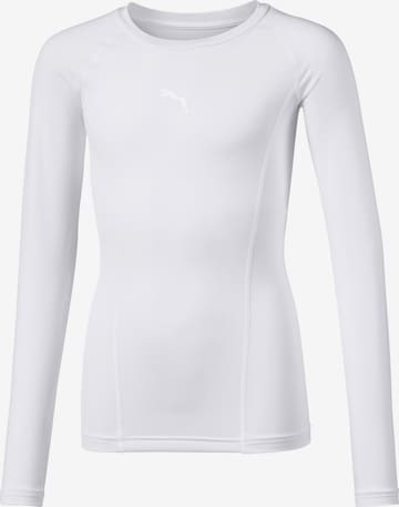 PUMA Performance Underwear in White: front