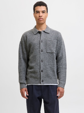 JACK & JONES Knit cardigan '12284704' in Grey
