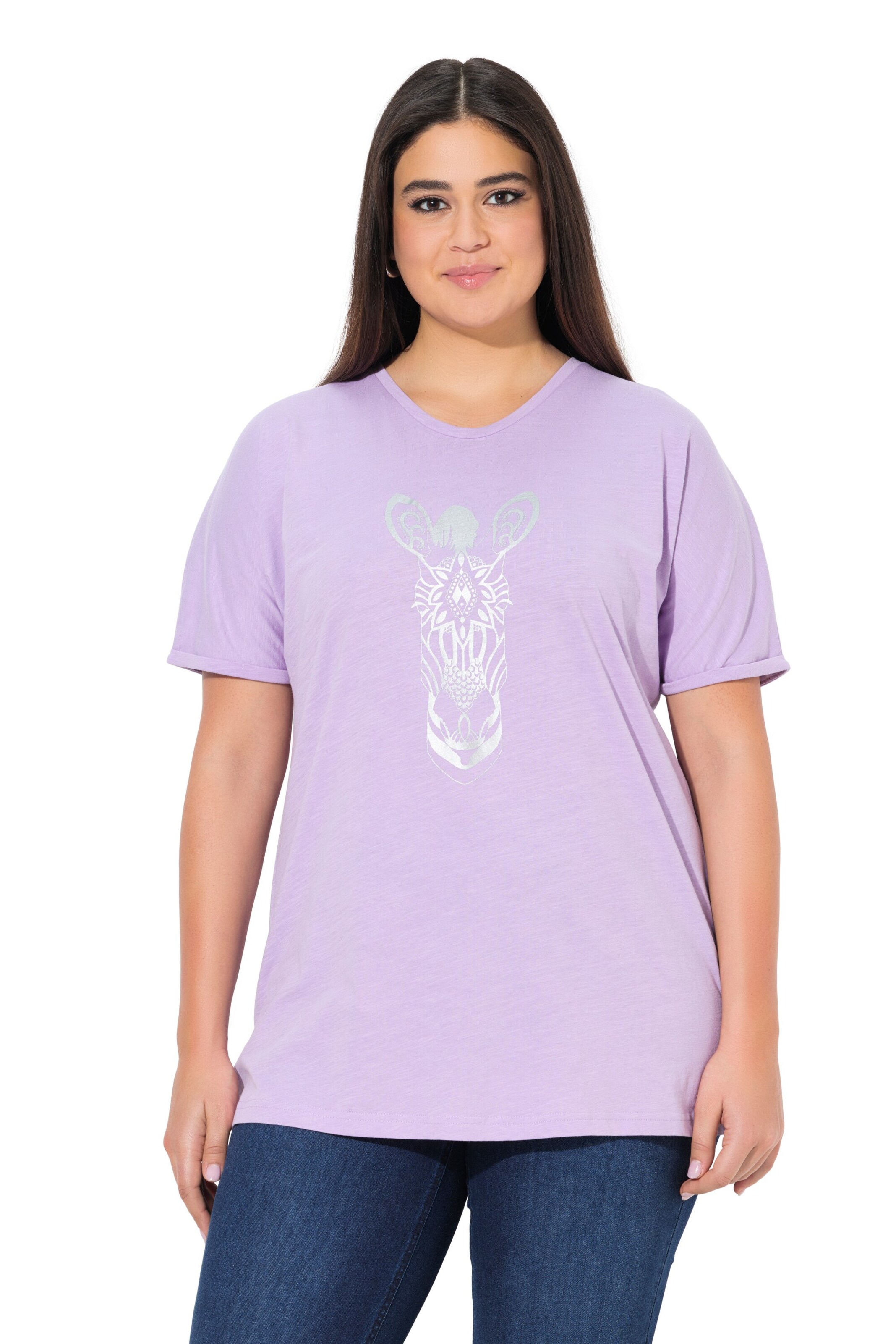 Ulla Popken Shirt in Lila: Vorderseite