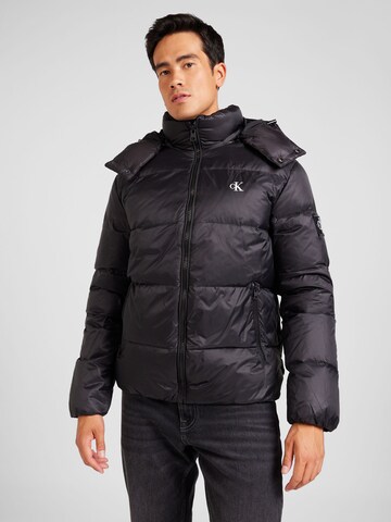 Veste d’hiver 'Essentials' Calvin Klein Jeans en noir : devant