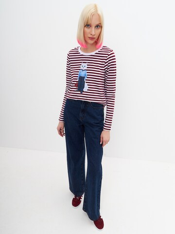 Cat e Lolette Shirt 'Mariner Cat' in Rood