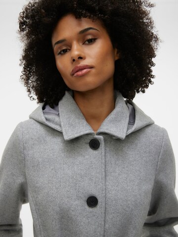 VERO MODA Between-Seasons Coat 'VINCECHELSEA' in Grey