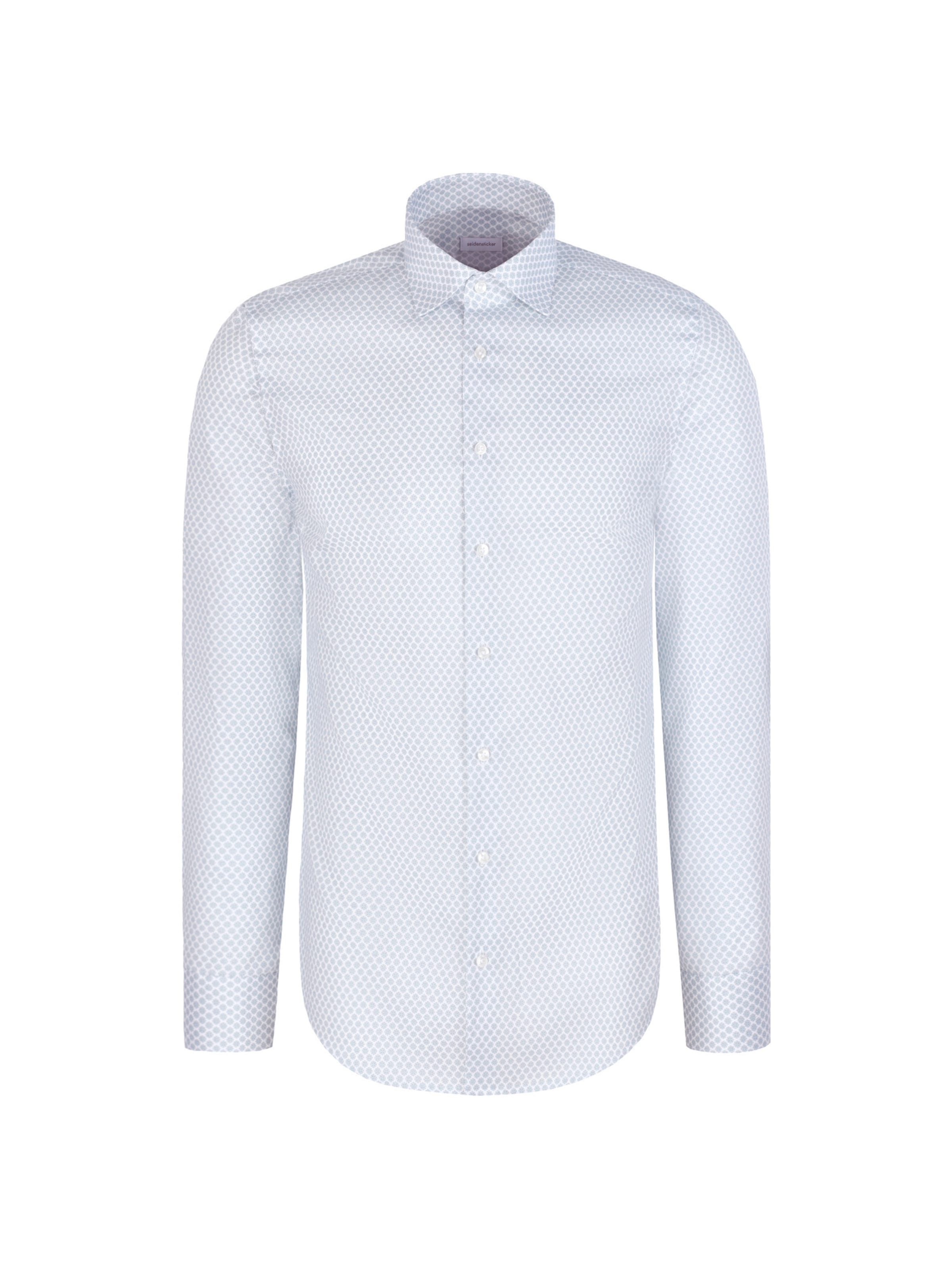 SEIDENSTICKER Regular Fit Businesshemd 'Schwarze Rose' in Blau: Vorderseite