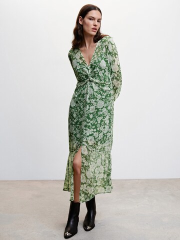 MANGO Letní šaty 'Lila' – zelená