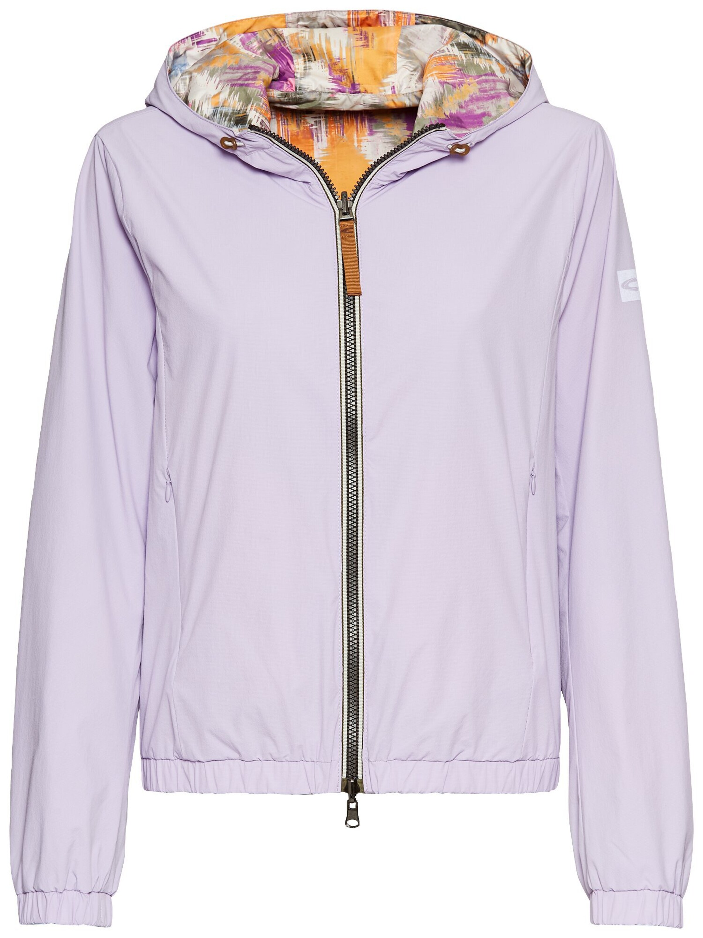 CAMEL ACTIVE Wendejacke mit Allover-Print und unifarbener Seite in Lila: Vorderseite