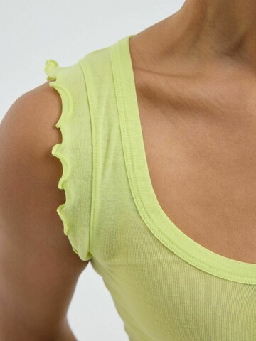 Haut ' Cotton ' Seamless Basic en jaune