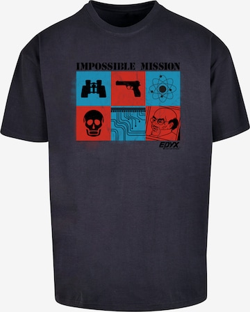 F4NT4STIC Shirt 'Impossible Mission Retro Gaming SEVENSQUARED' in Blauw: voorkant