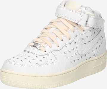 Baskets hautes 'AIR FORCE' Nike Sportswear en blanc : devant