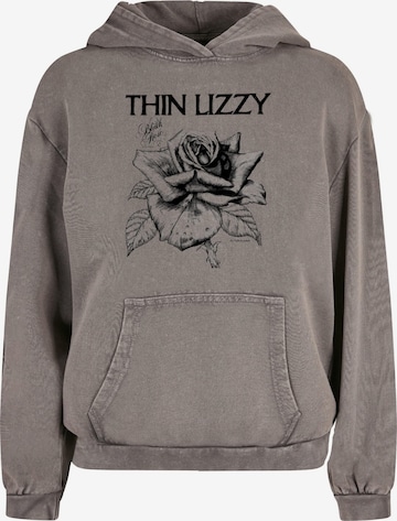 Merchcode Sweatshirt 'Thin Lizzy - Rose' in Grijs: voorkant