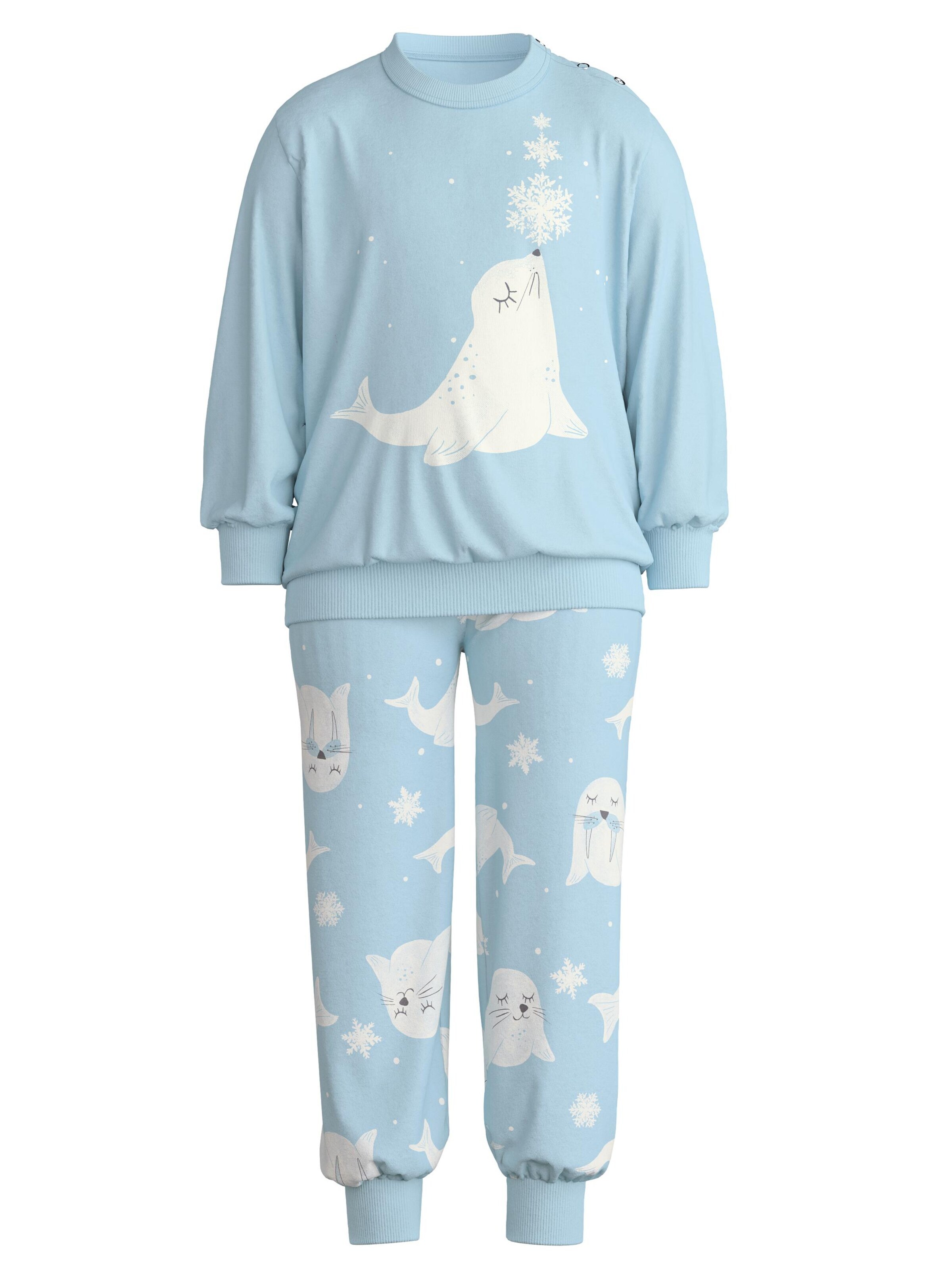 CALIDA Pajamas 'Toddlers Seal' in Blue