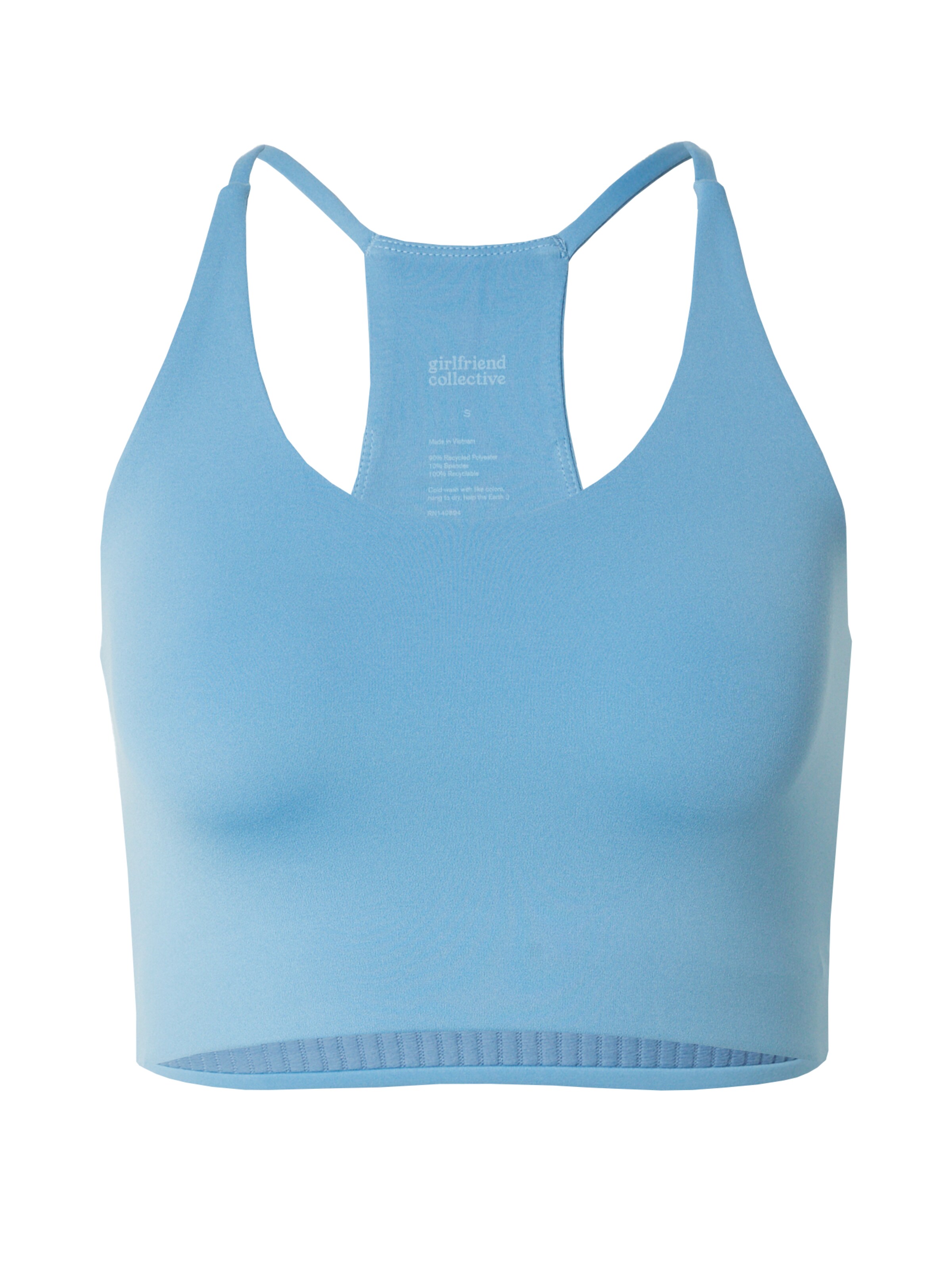 mėlyna Girlfriend Collective Biustjė Sportinė liemenėlė 'Cleo': priekis