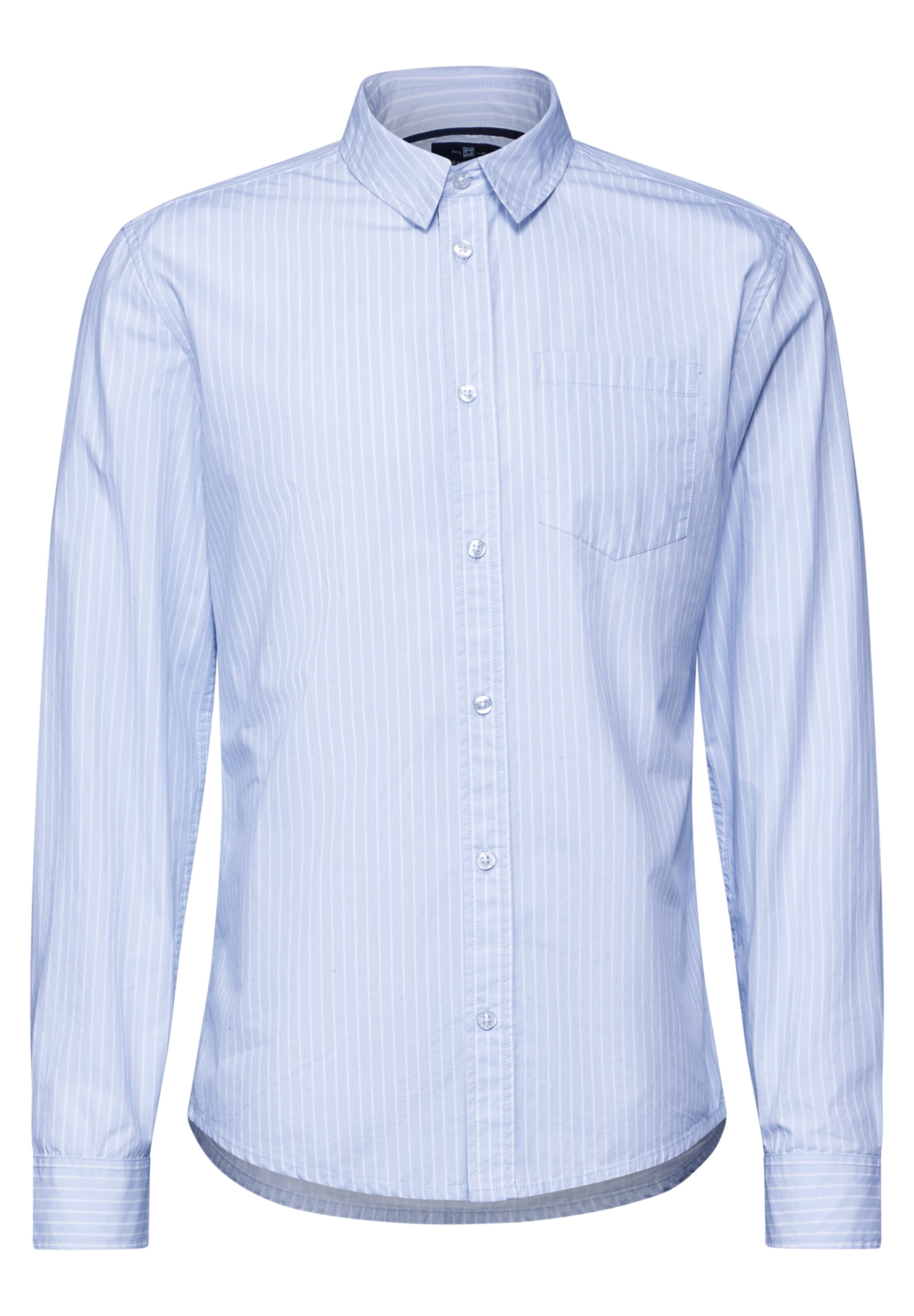 Street One MEN Regular Fit Hemd in Blau: Vorderseite