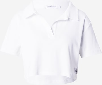 T-shirt Calvin Klein Jeans en blanc : devant