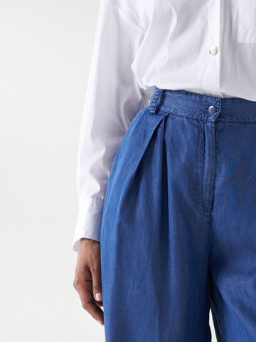 Wide Leg Pantalon chino Salsa Jeans en bleu