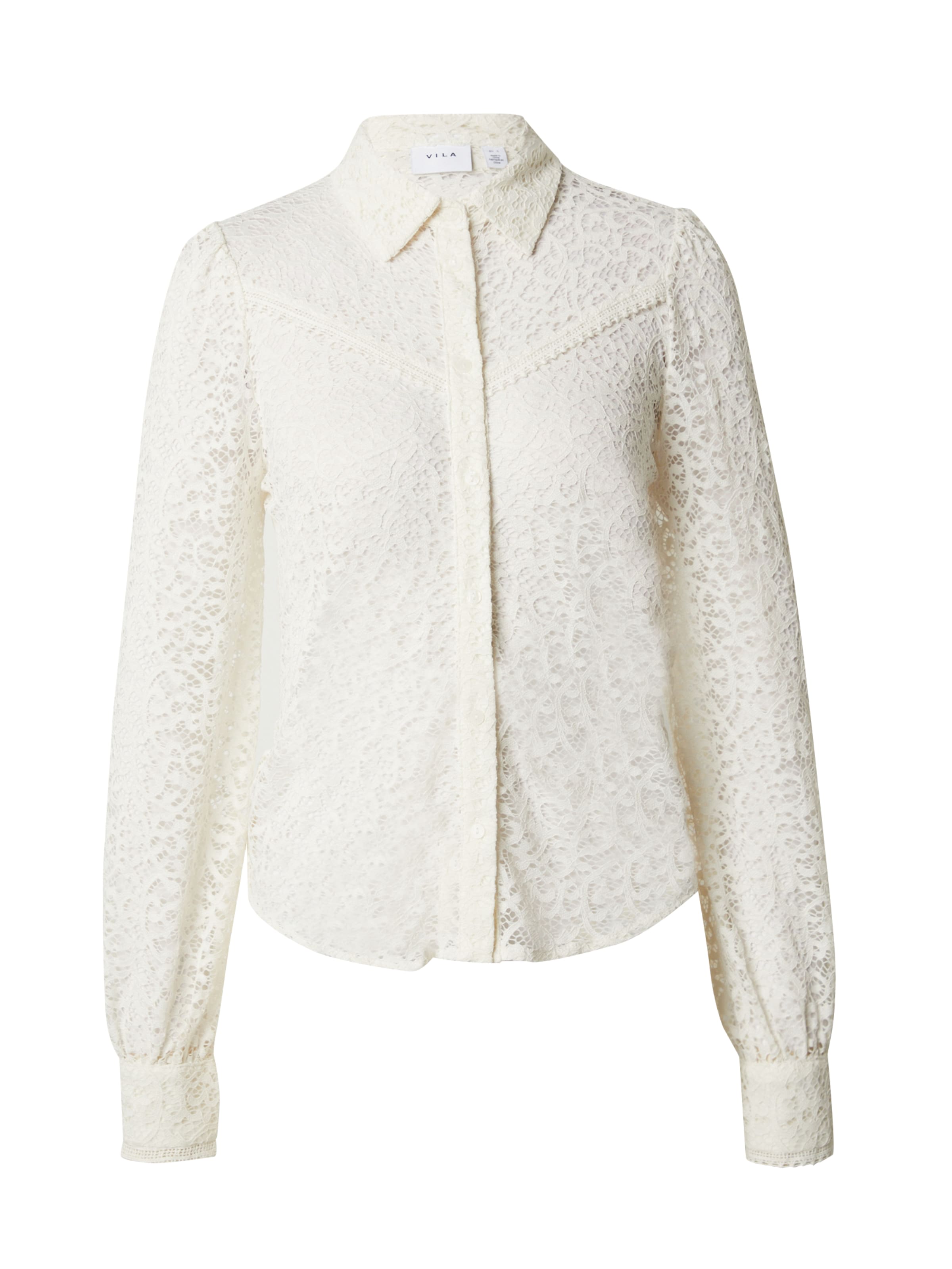 VILA Pusero 'Glaze' värissä valkoinen: etupuoli