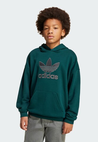 Felpa di ADIDAS ORIGINALS in verde: frontale