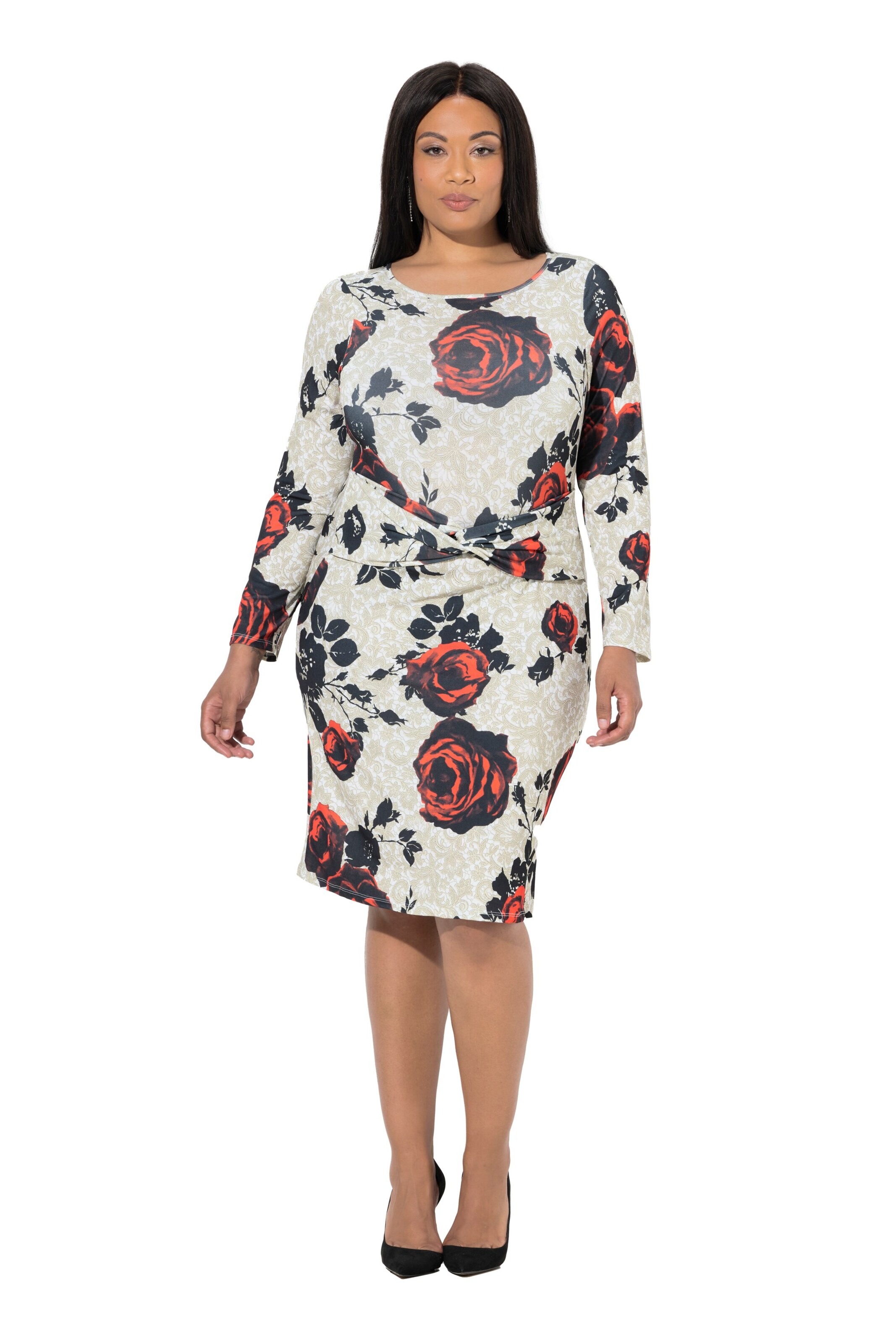 Ulla Popken Dress in Red: front