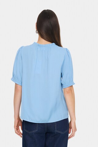SAINT TROPEZ Bluse 'SZBriana' i blå