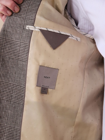 Coupe regular Veste de costume Next en marron