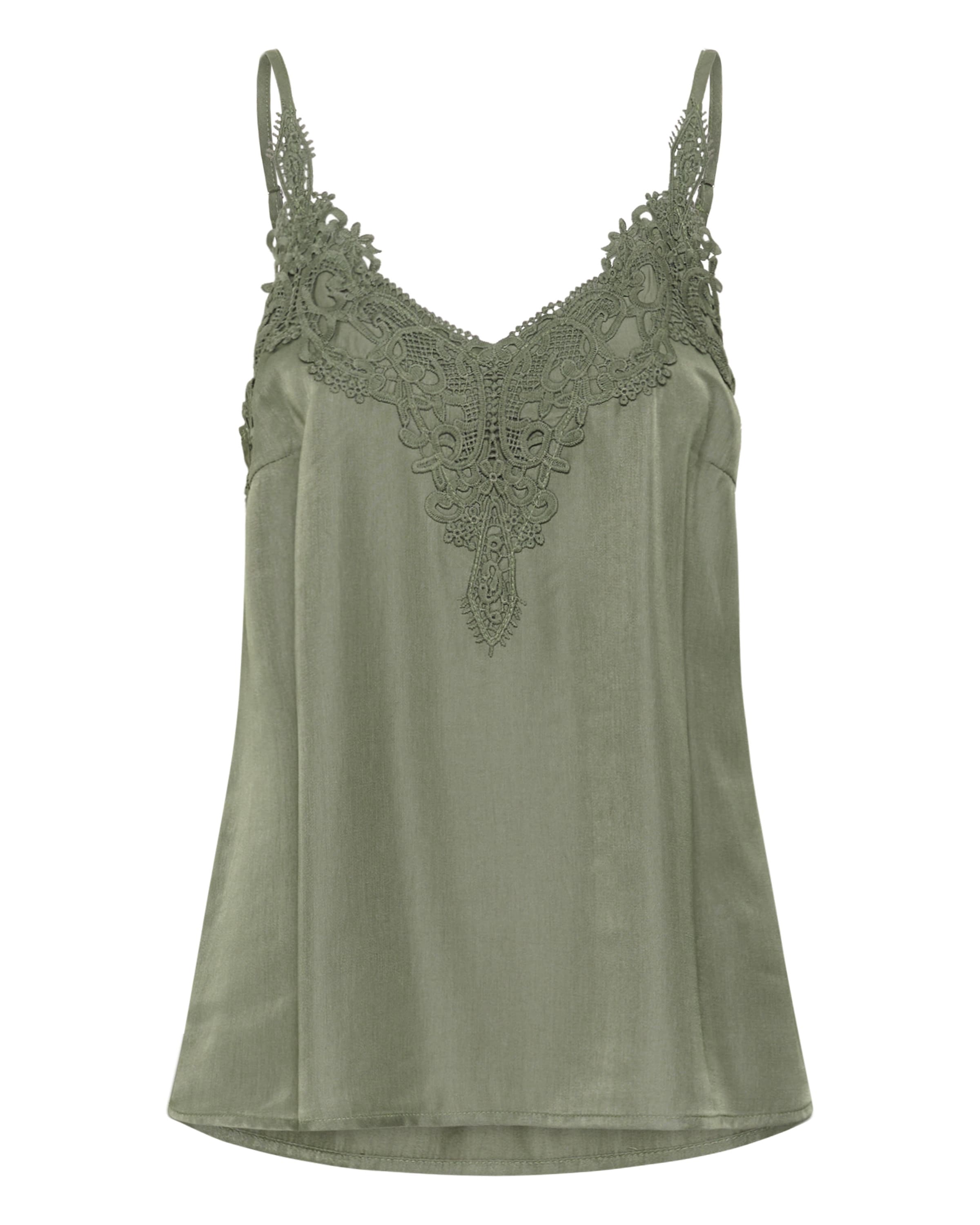 Cream Top 'Anna' - zöld: elől