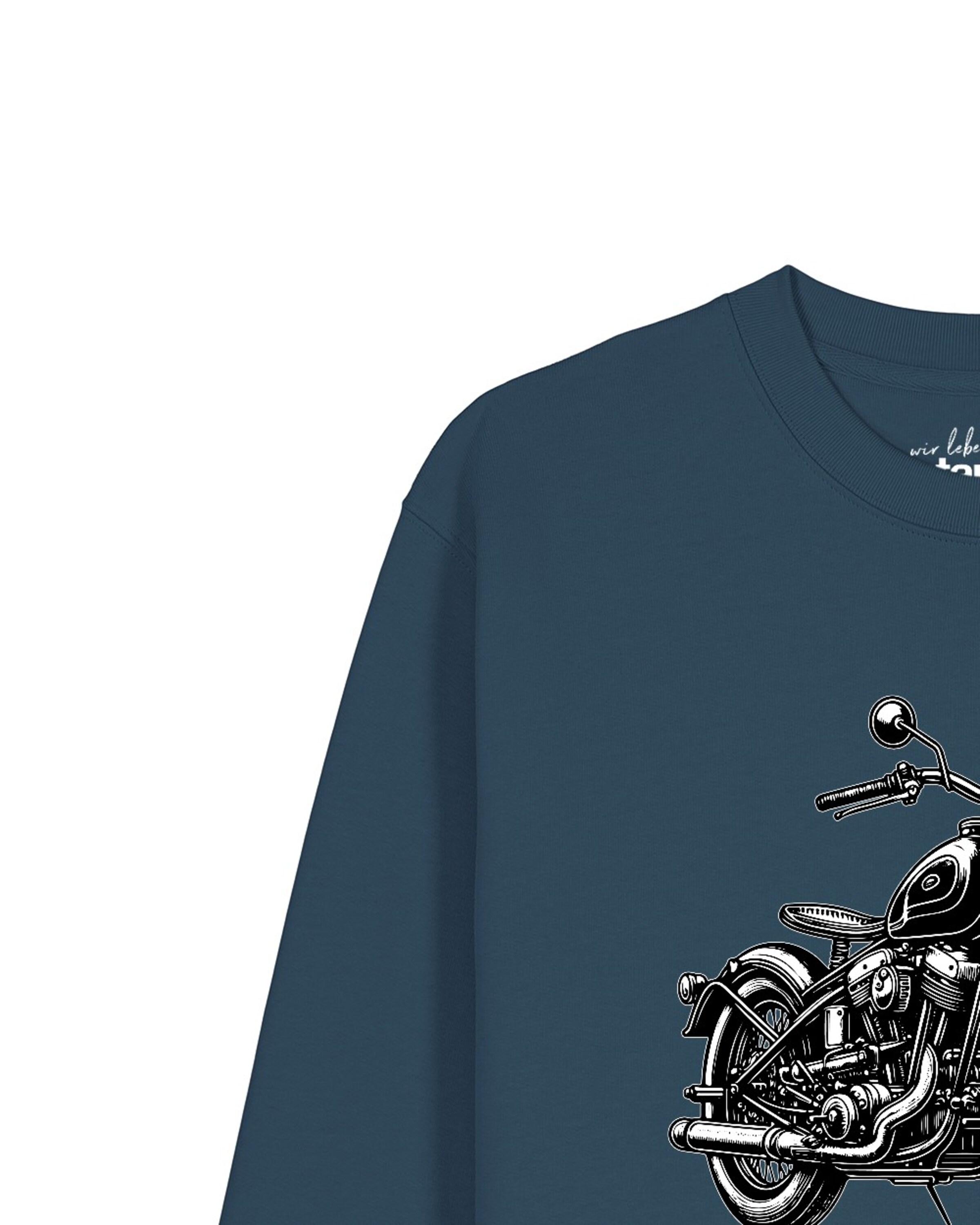 Sweat-shirt 'Classic Motorrad' Watapparel en bleu