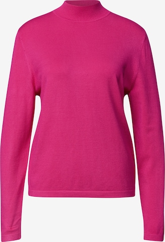 Street One Studio Langarm Pullover mit Turtle Neck in Pink: Vorderseite