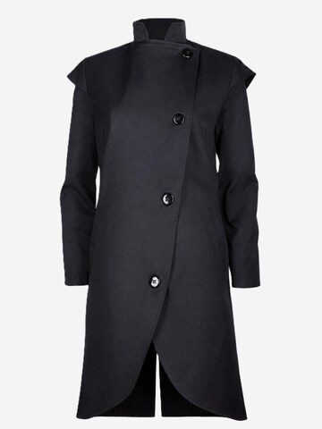 Manteau mi-saison 'Black Asymmetrical Trench Coat' BIBI SAKALIEVA en noir