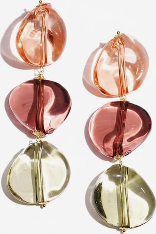 Boucles d'oreilles 'RIVIERA' Cala Rose en orange : devant