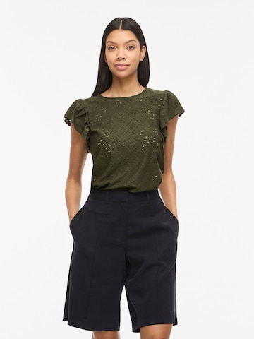 VILA Blouse 'VIKawa' in Groen: voorkant