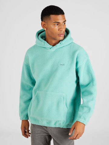 LEVI'S ® Sweatshirt 'Cozy Up Hoodie' i grön: framsida