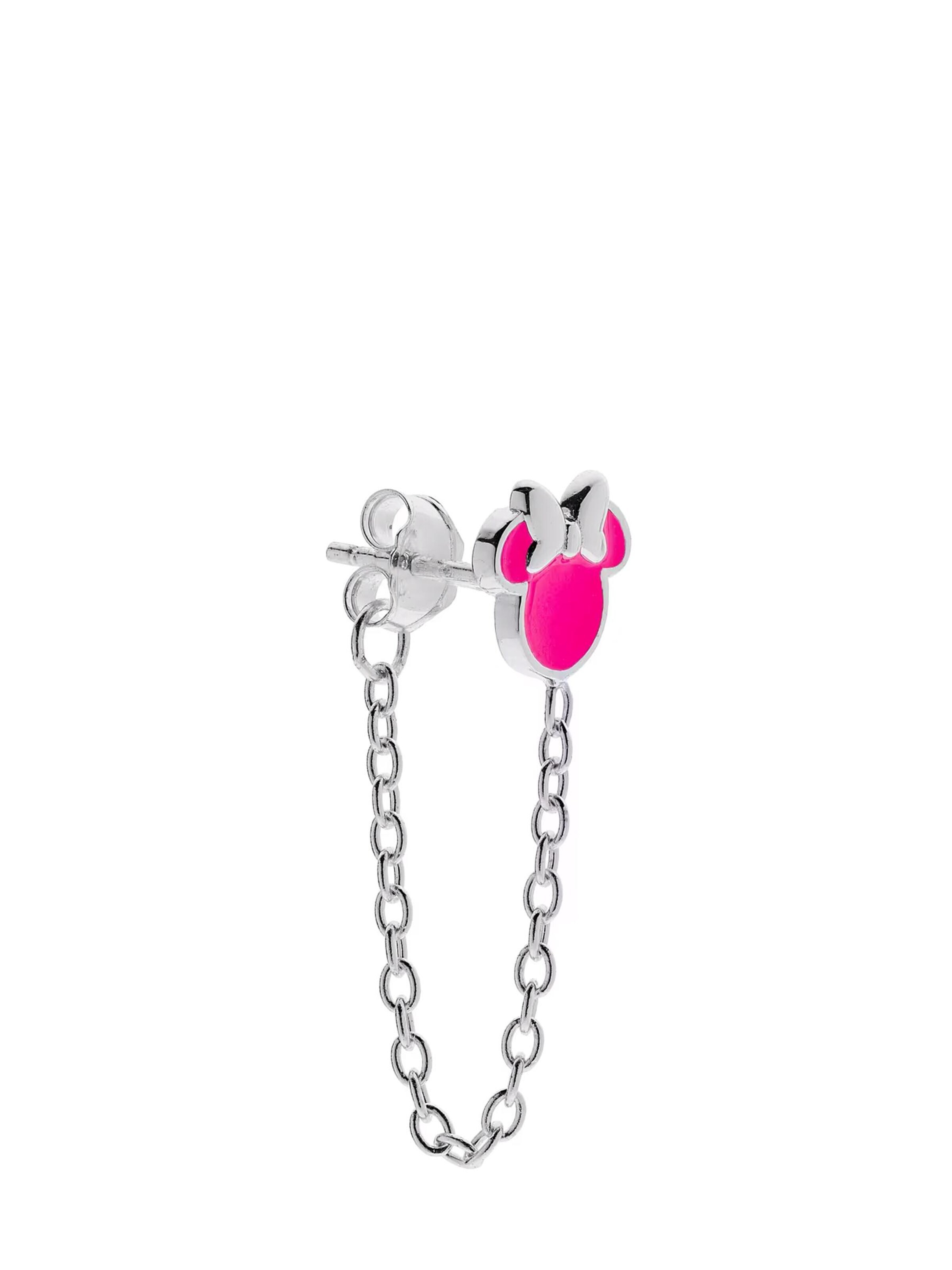 Bijou 'Ohrstecker Mickey Mouse' DISNEY en argent : devant