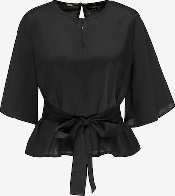 usha BLACK LABEL Blouse in Zwart: voorkant