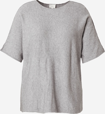 ONLY Carmakoma Pullover 'CARMARGARETA' in Grau: Vorderseite