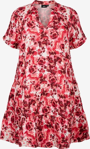 Zizzi Sukienka 'VVIVA' w kolorze różowy: przód