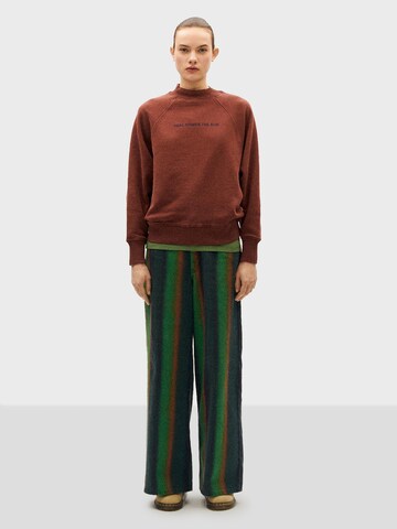 Thinking MU Sweatshirt 'HERE COMES THE SUN' in Brown