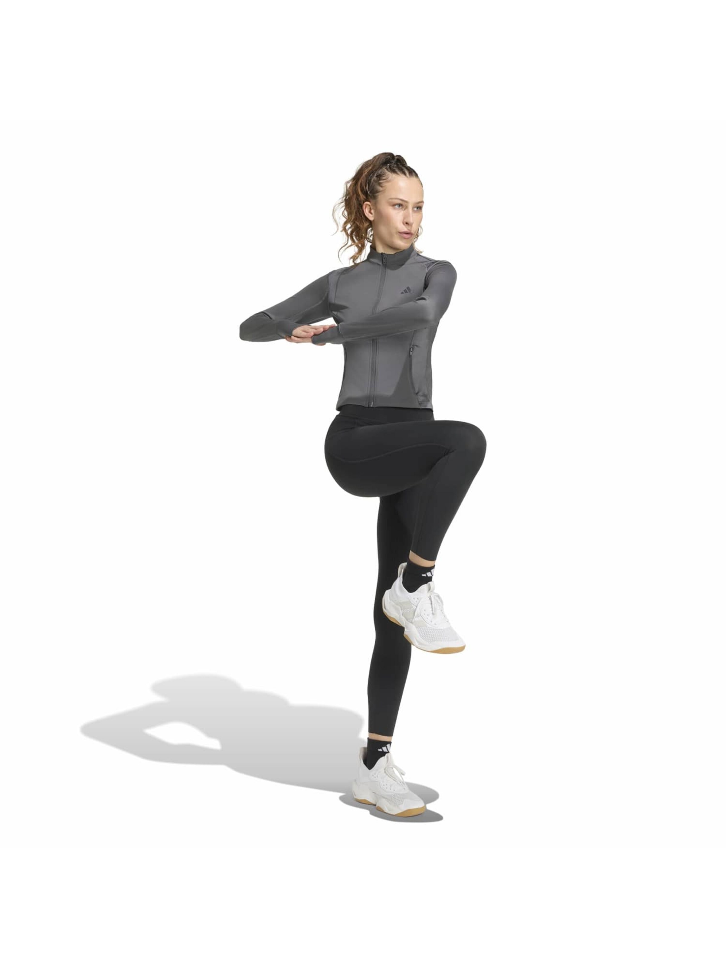 ADIDAS PERFORMANCE Training Jacket 'PWR ESS' in Grey