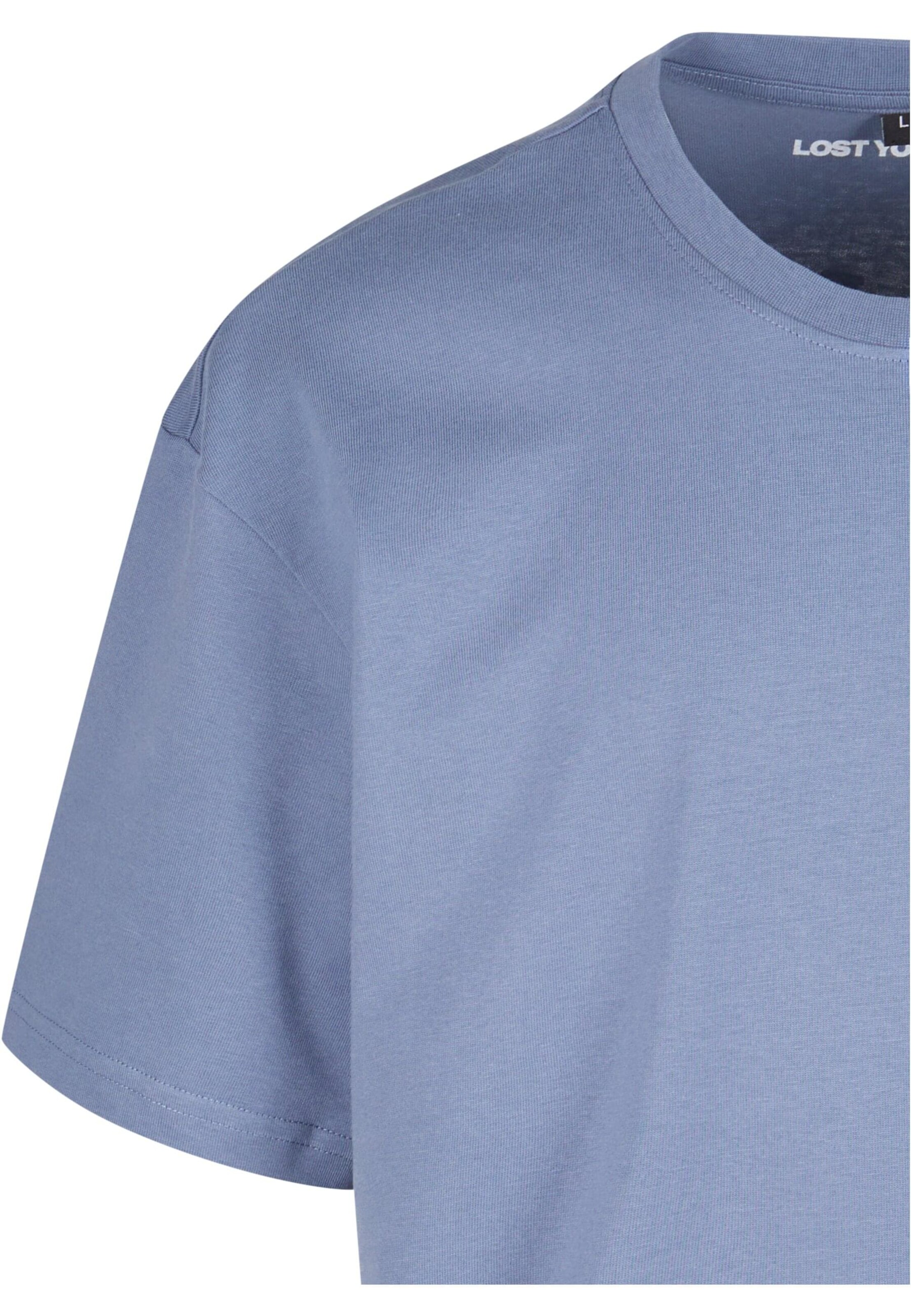 Lost Youth Shirt 'Flowers' in Blue